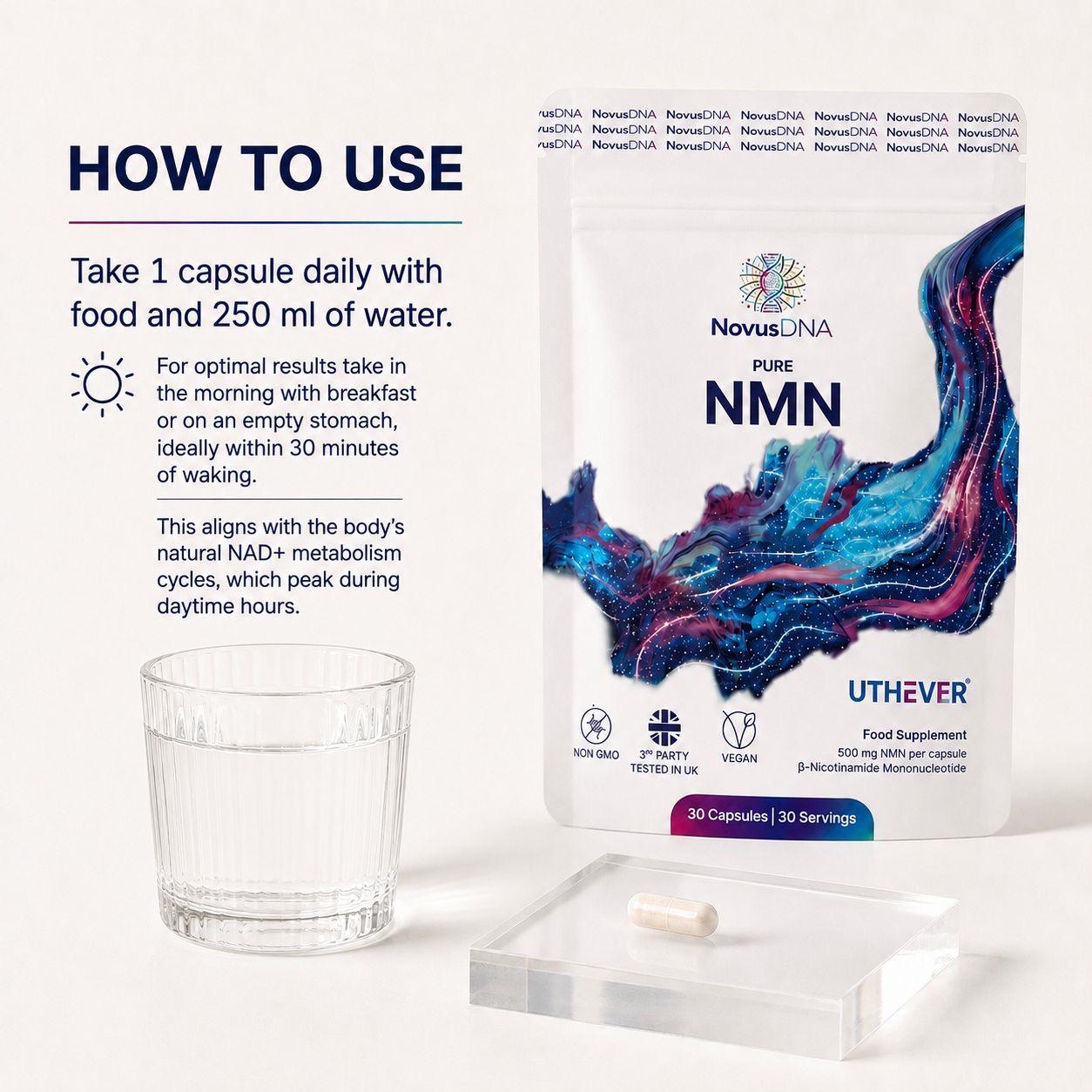Pure NMN (30 Capsules)
