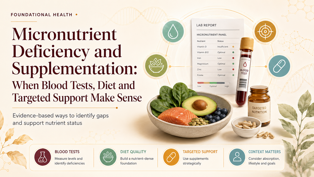 Micronutrient Deficiency and Supplementation: When Blood Tests, Diet and Targeted Support Make Sense