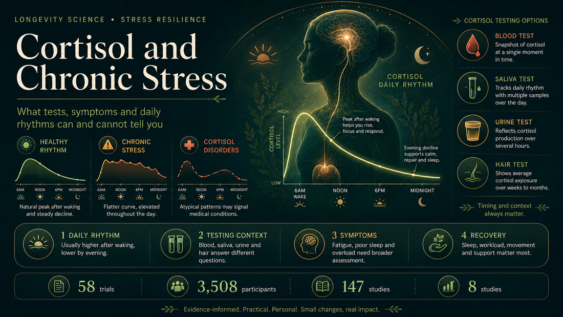 Cortisol and Chronic Stress: What Tests, Symptoms and Daily Rhythms Can and Cannot Tell You