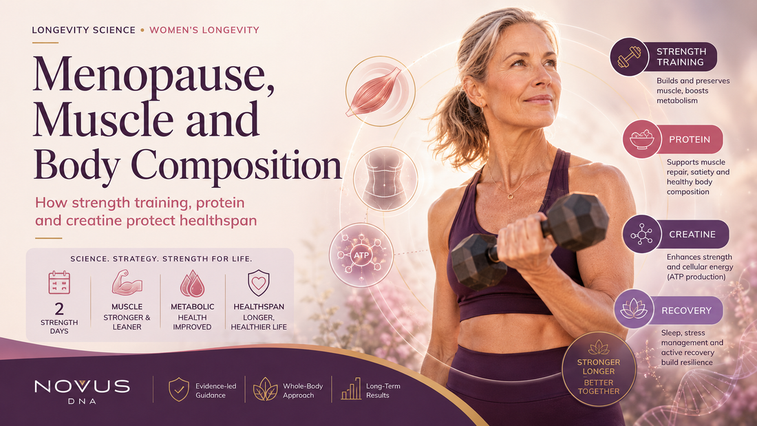 Menopause, Muscle and Body Composition: How Strength Training, Protein and Creatine Protect Healthspan