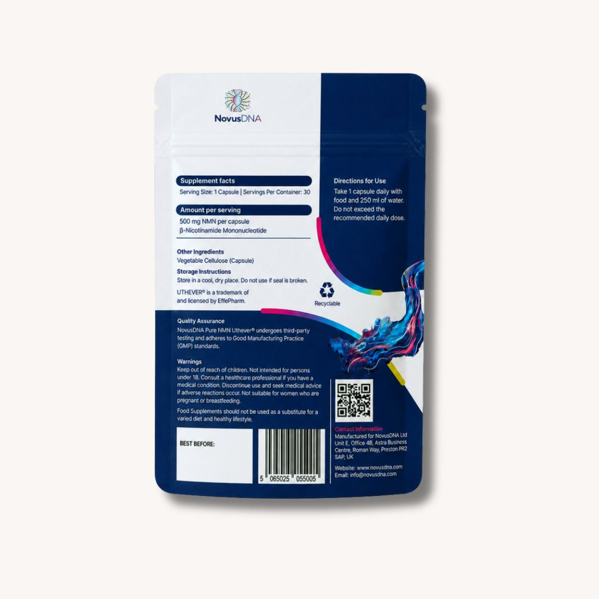 Pure NMN (30 Capsules)