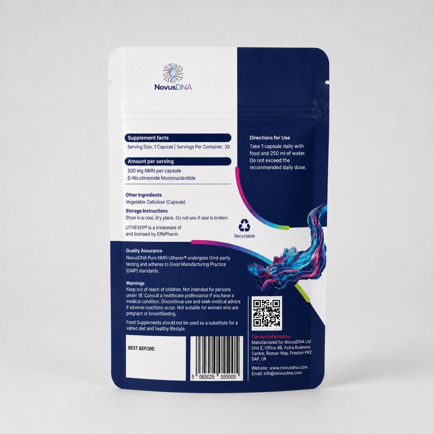 Pure NMN (60 Capsules)