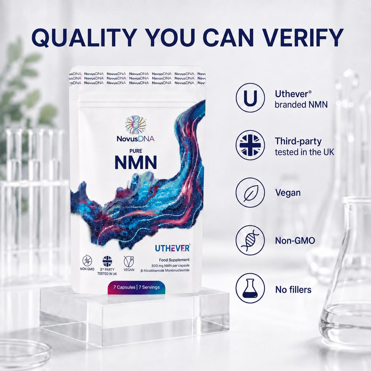 Pure NMN 500 mg | 7 Capsules